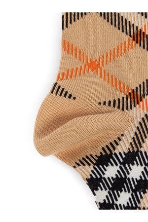 brown cotton socks BURBERRY KIDS | 8100428B9368